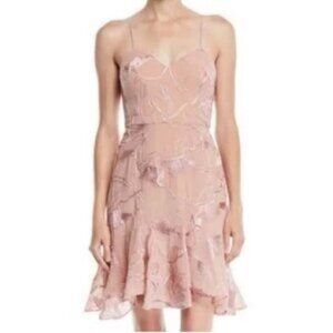 Halston Heritage Pink Mini Dress